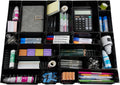 23 Pack Desk Drawer Organizers, 4 Sizes Office Desk Organizer Tray Bins, Office Organizer with Non-Slip Pads for Home Organization and Storage