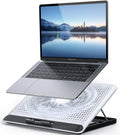 Laptop Cooler,  Laptop Cooling Pad : Portable Height Adjustable Laptop Cooling Fan Stand Holder Riser